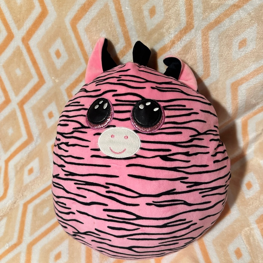 Pink Zebra Ty Plush Toy